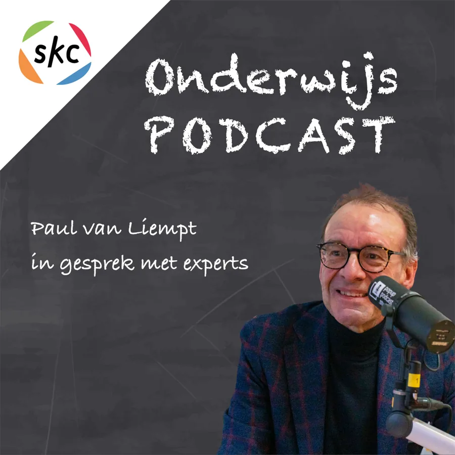 Omslag van de SKC Onderwijs Podcast met Paul van Liempt